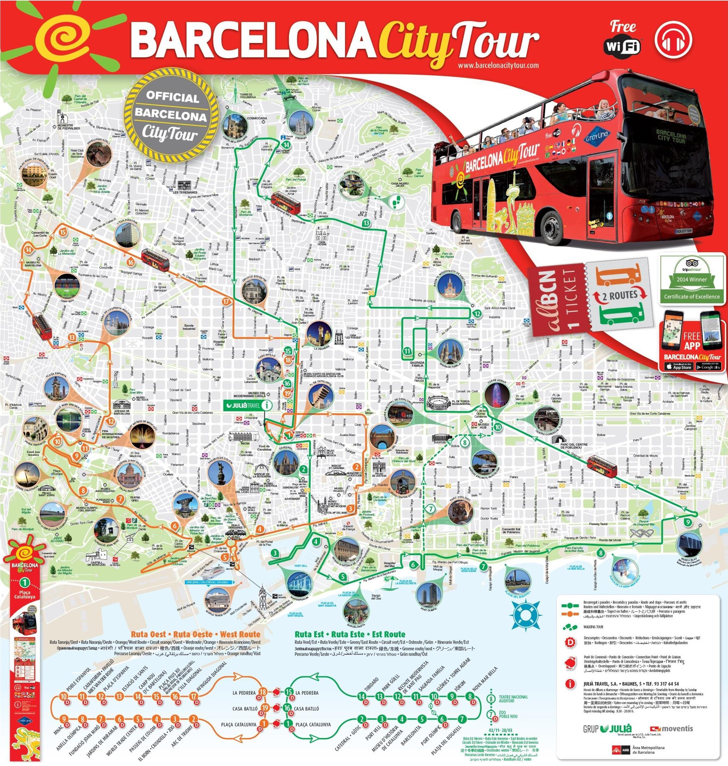 Barcelona mapa app - Mapa de barcelona mapa app (Cataluña, España)